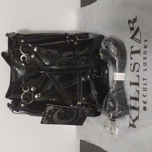❤️Relisted NWT Killstar Aloha From Hell Black Bucket Bag with Dustbag - Picture 3 of 12